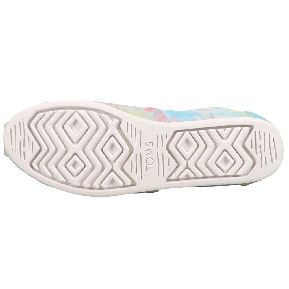 TOMS Women's Alpargata Tie-Dye Slip-On Flats - Comfortable Casual Shoes for Women - Size 5.5 B (US) - Perfect for Beach, Travel, and Everyday Wear
