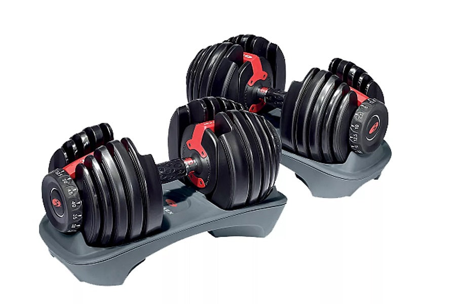 Bowflex SelectTech 5-52 lbs Adjustable Dumbbells Set - Home Gym Strength Training Equipment for Weight Lifting & Fitness Workouts