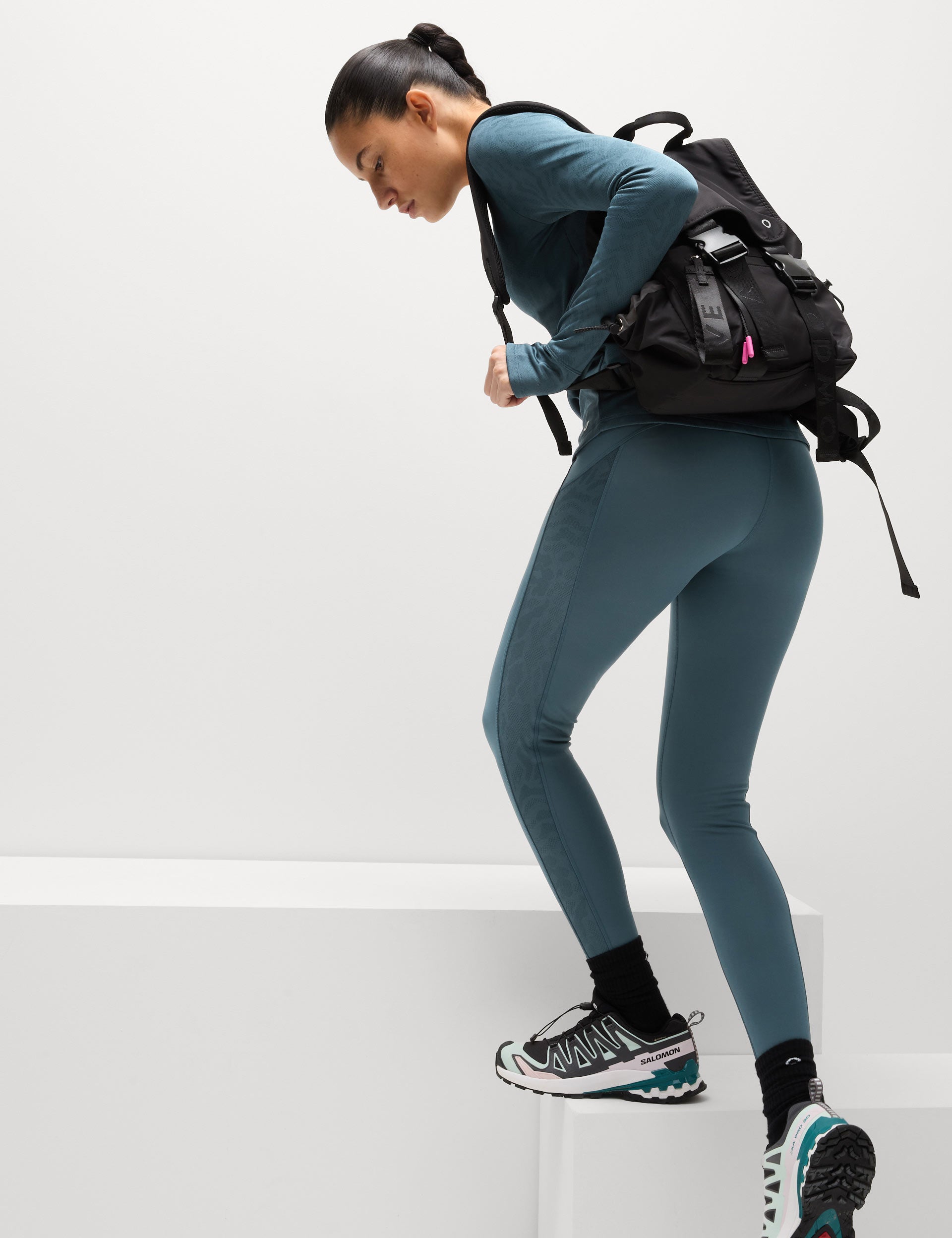 Ultraheat Thermal Jacquard Top for Women - Dark Airforce - Warm Winter Layering for Outdoor Activities & Casual Wear
