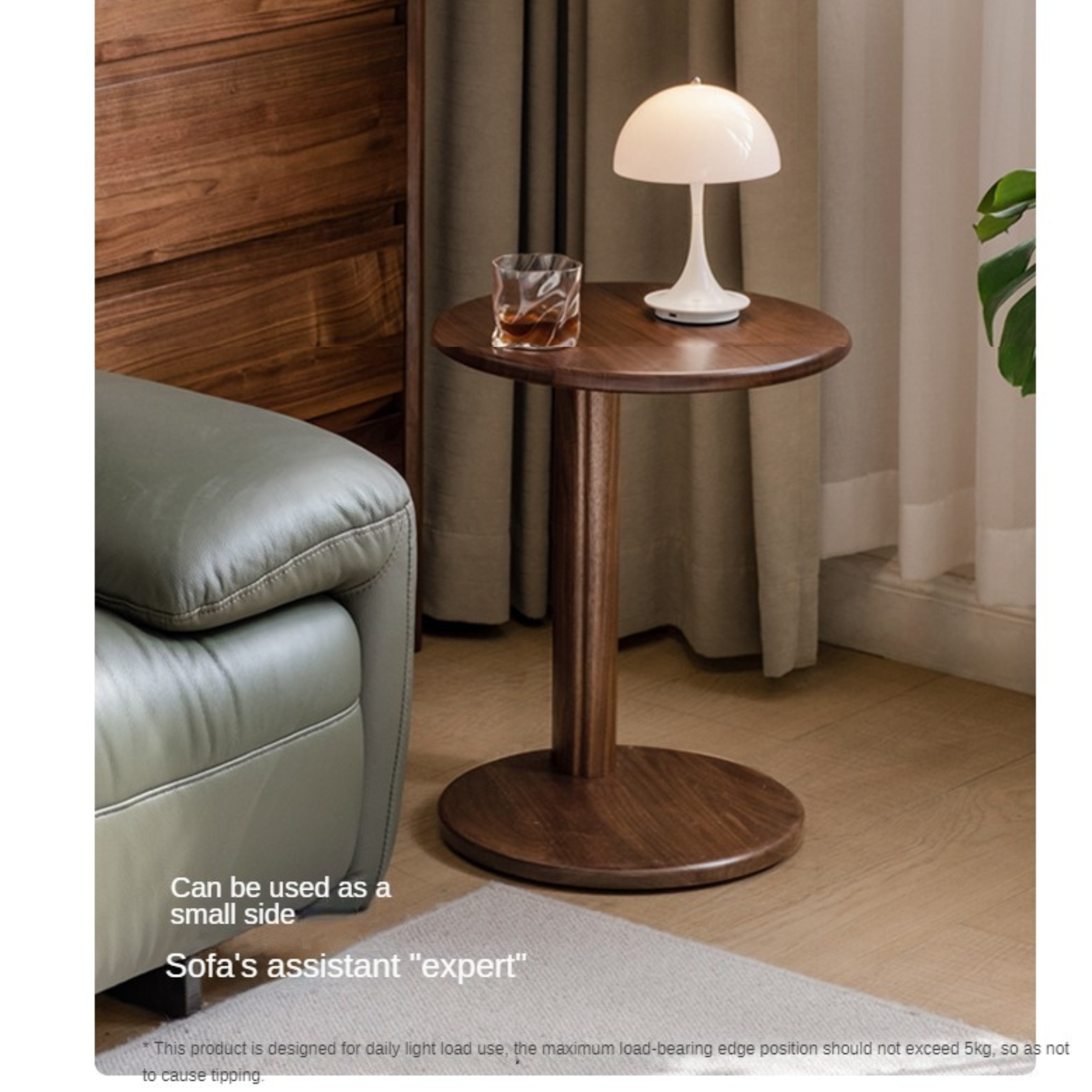 Premium Black Walnut & Ash Solid Wood Combination Rock Plate Coffee Table - Modern Living Room Furniture for Home Decor & Relaxation