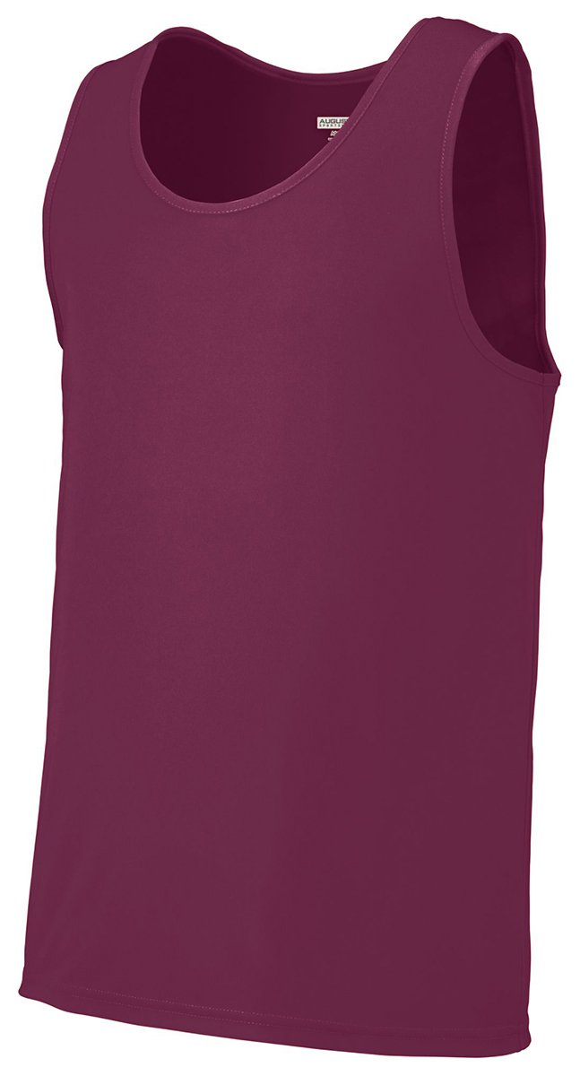 Augusta Sportswear Women's Training Tank Top - Small, Maroon - Moisture Wicking Workout Shirt for Running, Yoga & Gym