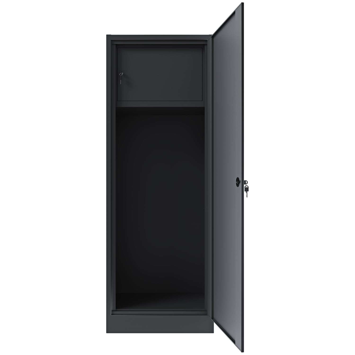 10-Gun Safe Cabinet with Lock & Treasure Drawer - Heavy Duty Steel Security Storage for Rifles & Shotguns (148x53.5x32cm, Dark Grey) - Perfect for Home Defense, Hunting Gear Organization & Firearm Safety Compliance