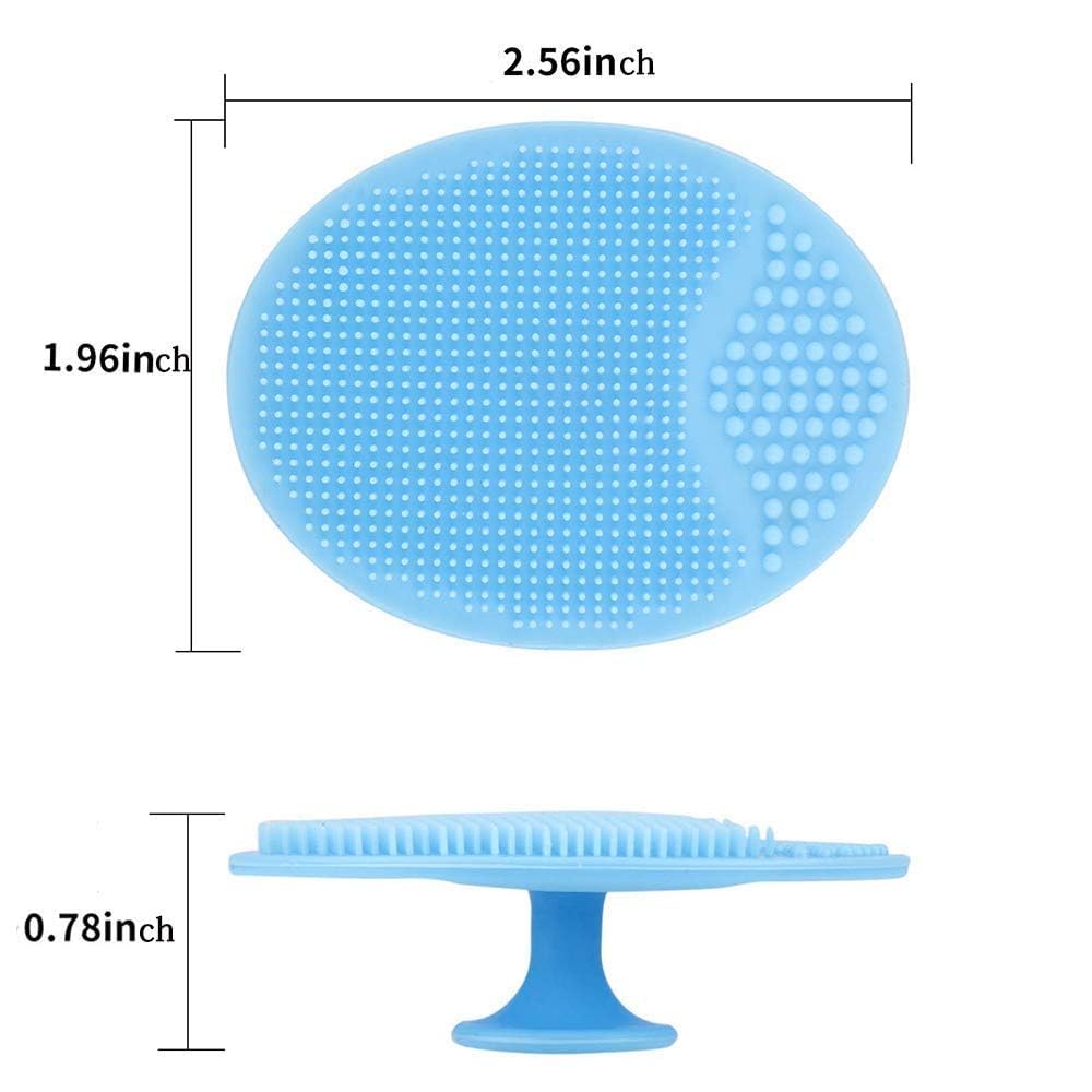 MobFest® Silicone Baby Shampoo Brush & Facial Cleansing Tool - Gentle Exfoliating Blackhead Remover for Sensitive Skin, Multi-Color Set of 6 - Perfect for Newborn Bath Time & Daily Skincare Routine