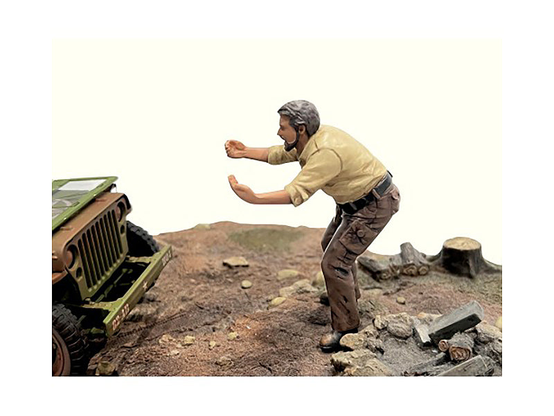 1/18 Scale 4X4 Mechanic Figure - 6 Pack for Diecast Model Cars by American Diorama | Perfect for RC Car Scenes, Off-Road Dioramas & Scale Model Displays