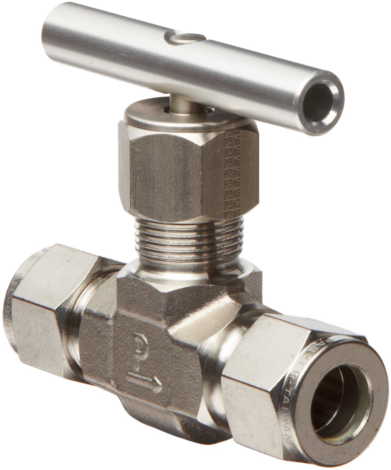 Parker V Series 316 Stainless Steel Needle Valve - 1/4