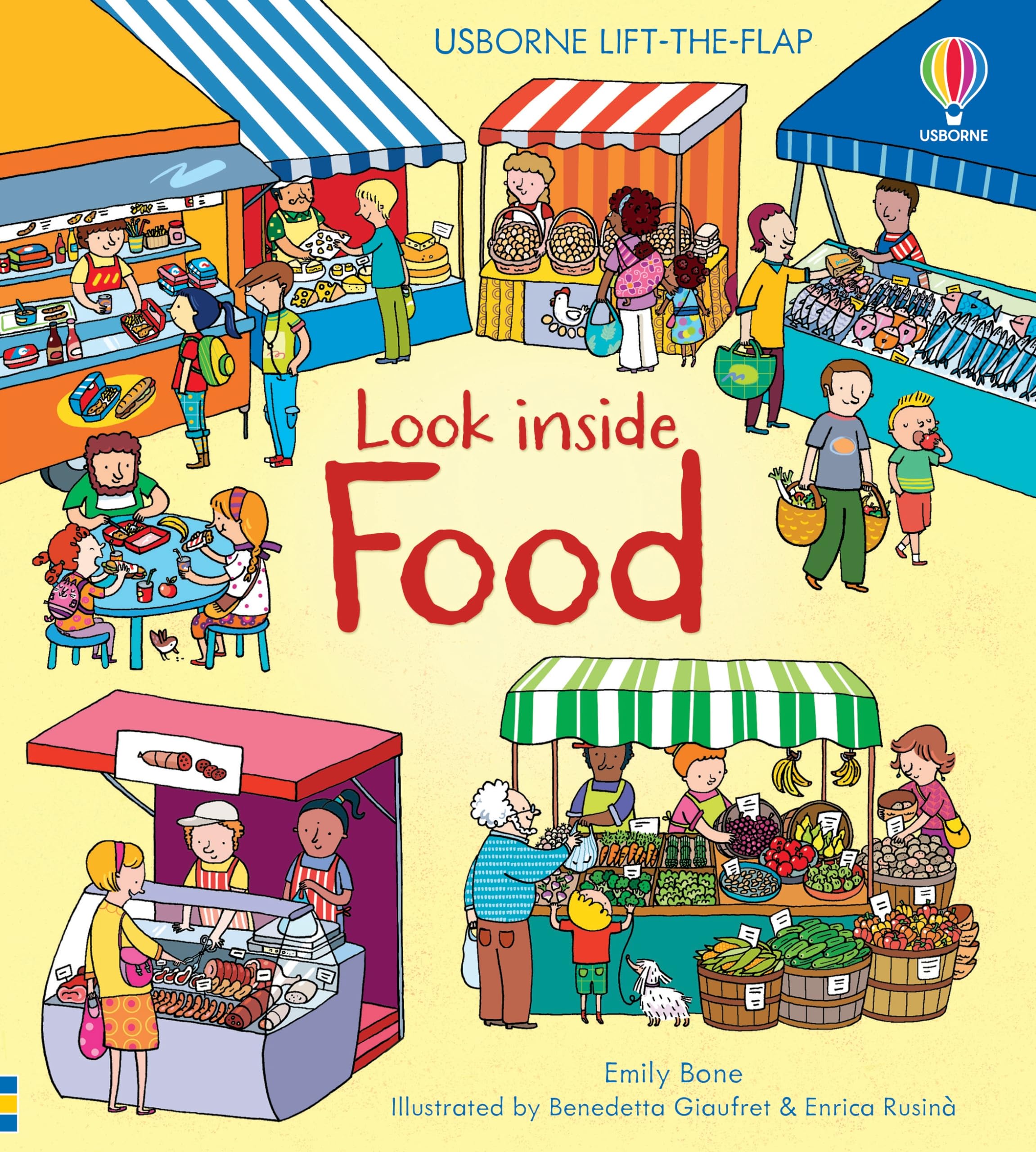 Look Inside Food: Interactive Lift-the-Flap Board Book for Kids - Fun Learning About Nutrition & Mealtime for Toddlers & Preschoolers