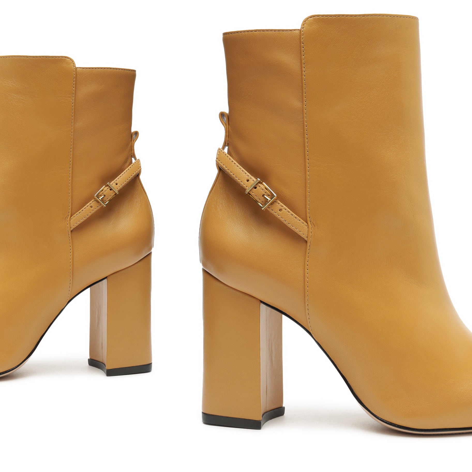 Christine Nappa Leather Bootie Women's Ankle Boots - Stylish & Comfortable Low Heel Booties for Fall & Winter | Perfect for Office, Dating & Casual Outfits