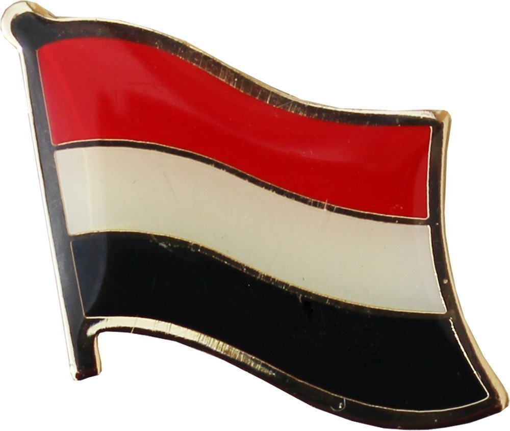 AES Wholesale Pack of 24 Yemen Country Flag Bike Hat Cap Lapel Pins - Patriotic Accessories for Cycling, Hats, Bags & Events