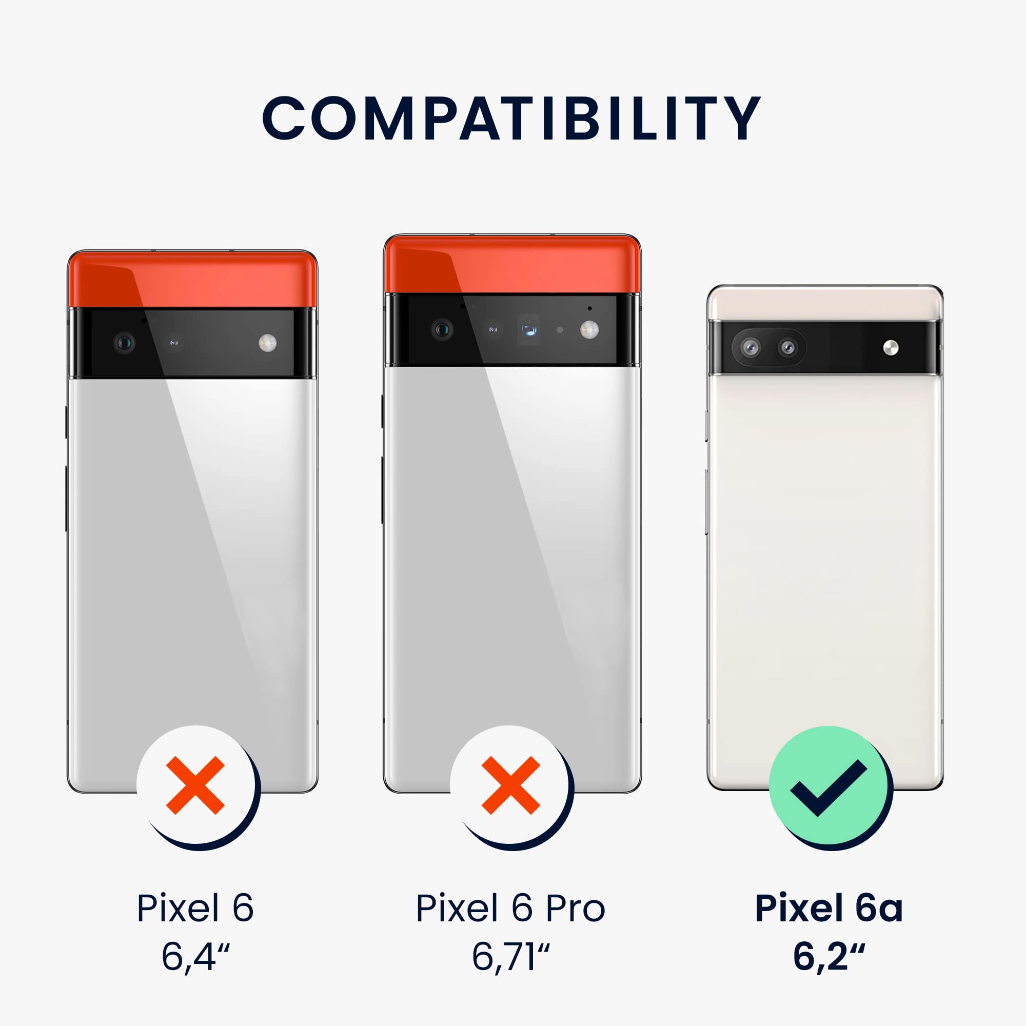 Google Pixel 6a Screen Protector - 3-Pack Ultra Clear for Daily Protection