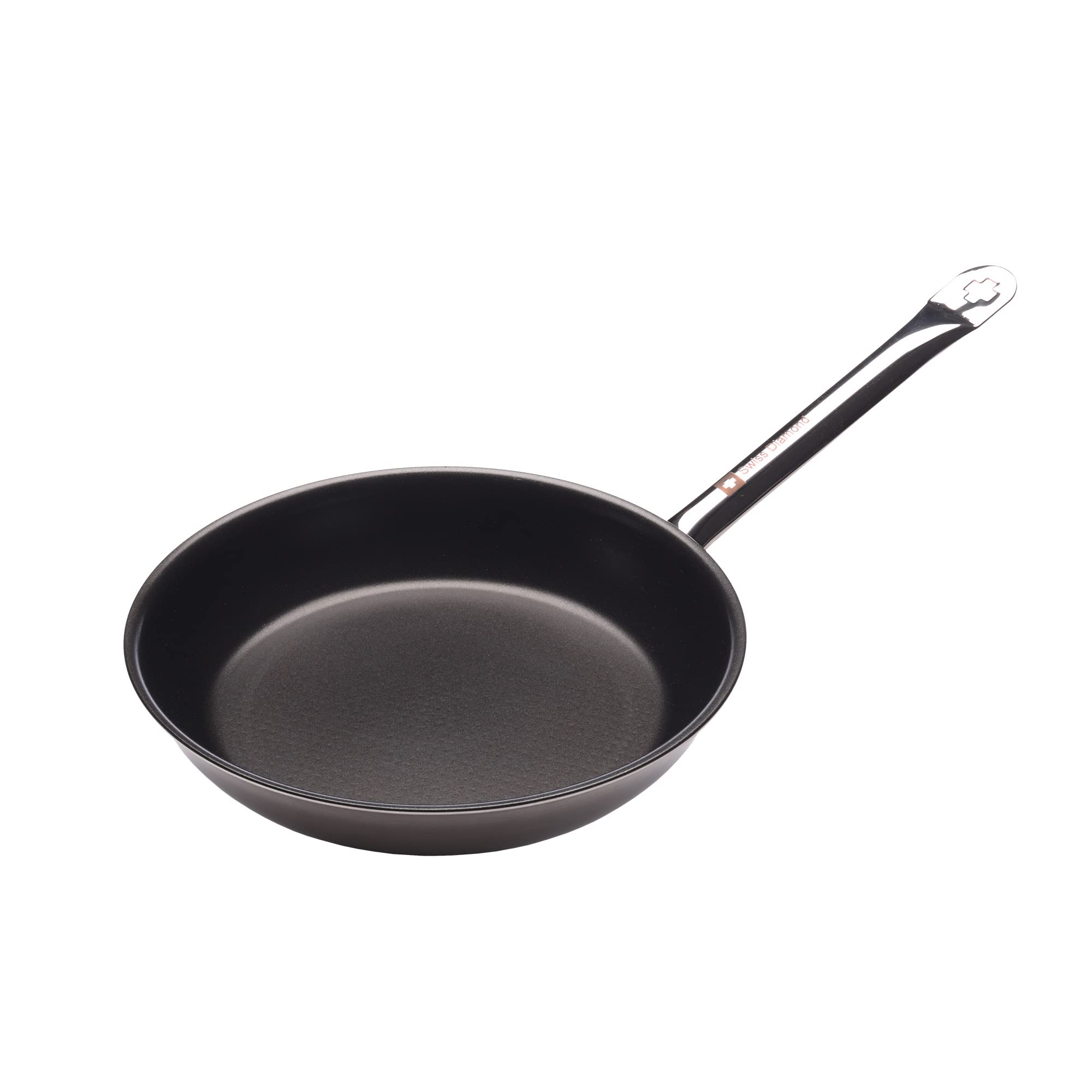 Swiss Diamond 11 Inch Nonstick Fry Pan - HD Pro Diamond Coated Aluminum Skillet, Oven Safe & Dishwasher Safe, Grey - Perfect for Searing, Frying & Sauteing in Professional & Home Kitchens
