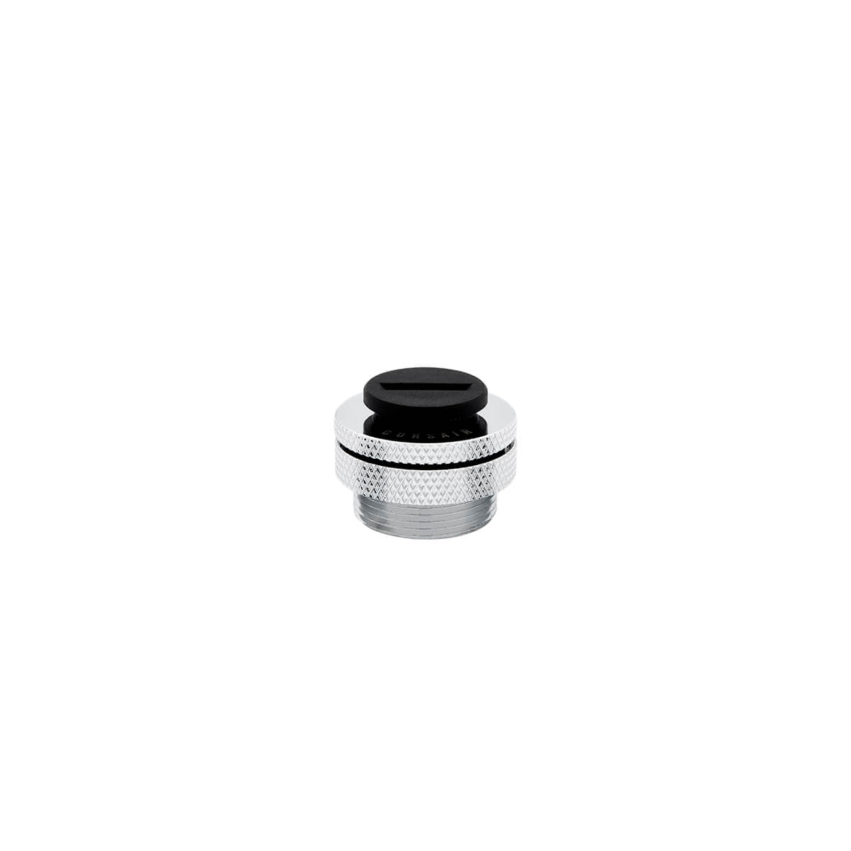 Corsair Hydro X Series XF Fill Port - Chrome Plated Liquid Cooling Fitting for PC Water Cooling Systems - Perfect for Custom Gaming Rigs and High-Performance PCs