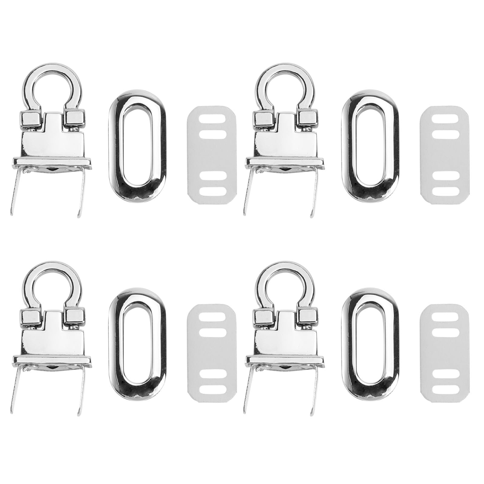 4Pcs Metal Purse Locks for Handbags - DIY Bag Hardware Closures in Assorted Colors - Perfect for Shoulder Bags, Wallets & Crafting Projects