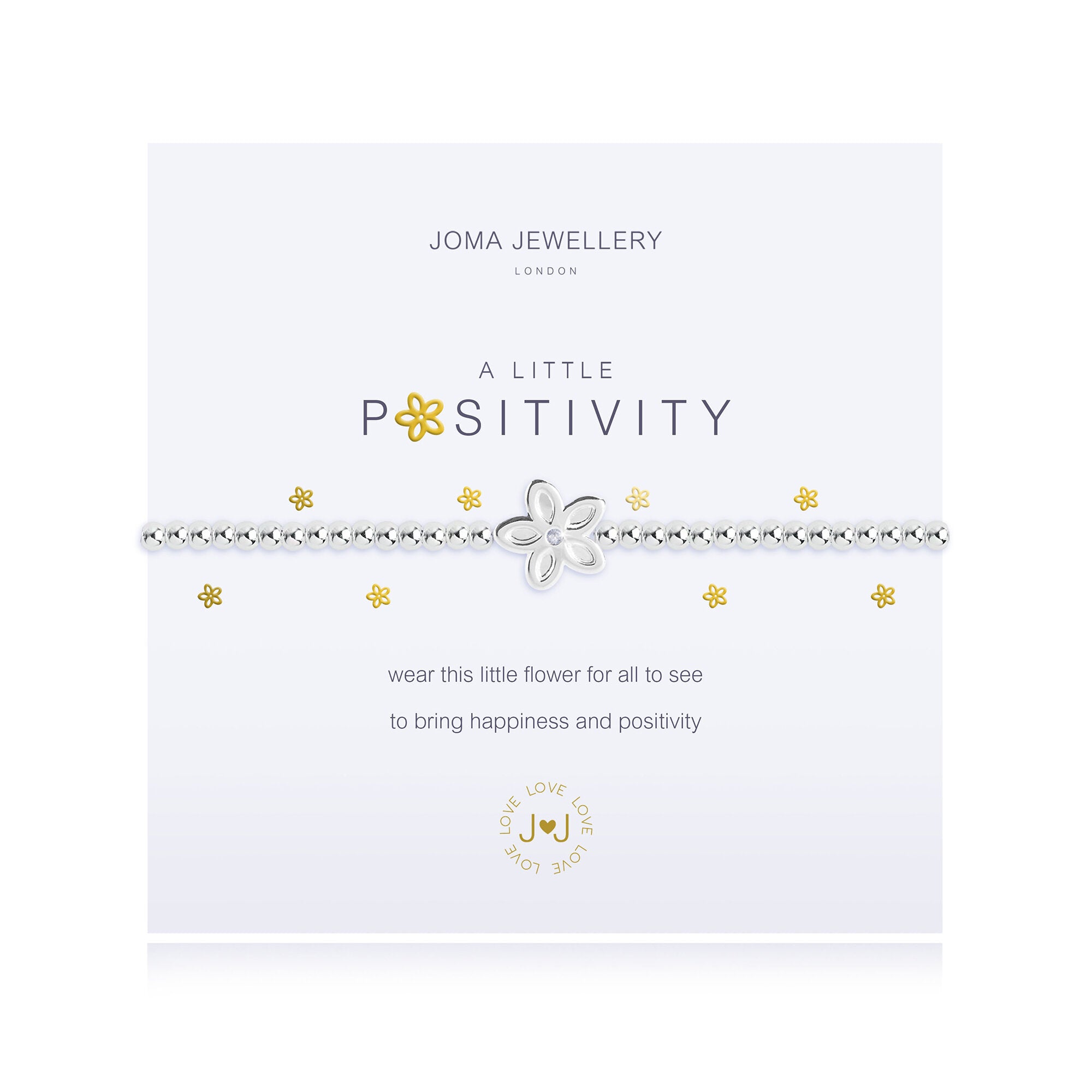 Joma Jewellery Positivity Bracelet - Inspirational & Motivational Cuff for Women | Perfect for Daily Wear, Gifts & Special Occasions