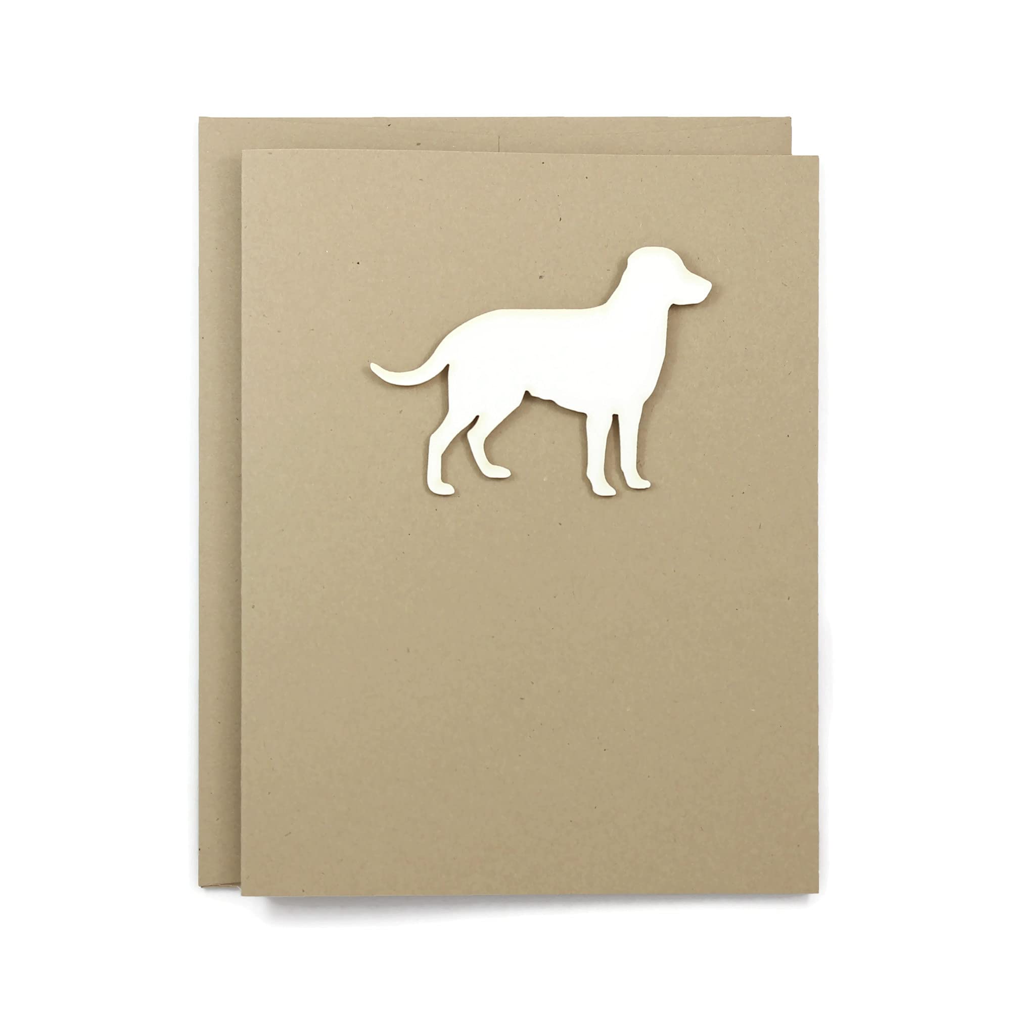 Labrador Retriever Blank Greeting Card - 25 Dog Breed Colors | Single Card or 10-Pack Set | Perfect for Birthdays, Thank You Notes & Pet Lovers