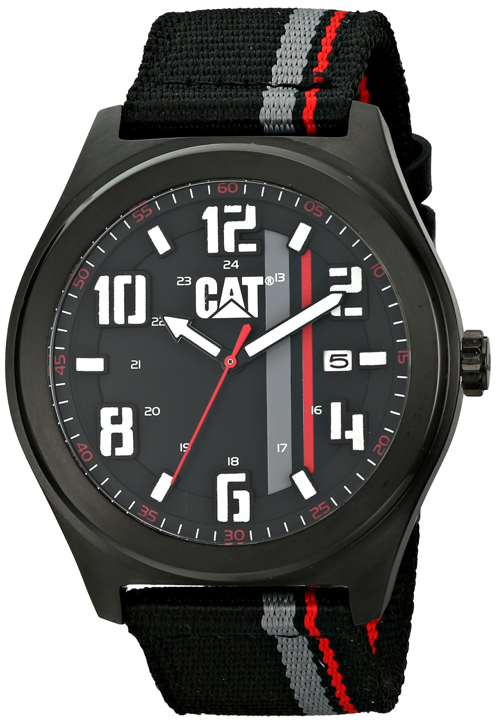 CAT Men's Fastlane Analog Quartz Watch - Black Stainless Steel Band for Business, Casual & Outdoor Wear | PO16168138