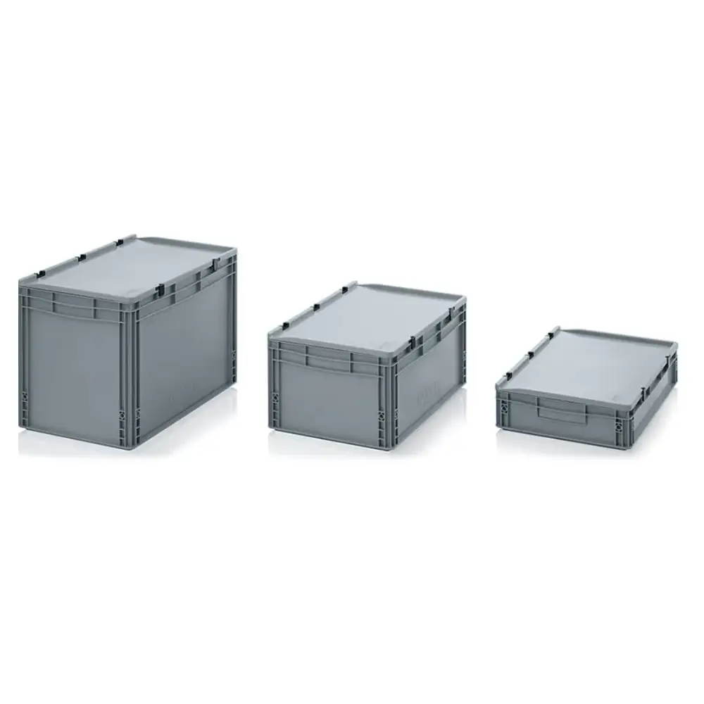 Euro Containers with Lids - Airtight Food Storage Containers for Kitchen, Pantry & Meal Prep | BPA-Free Plastic Containers with Secure Lids for Leftovers, Dry Goods & Organizing