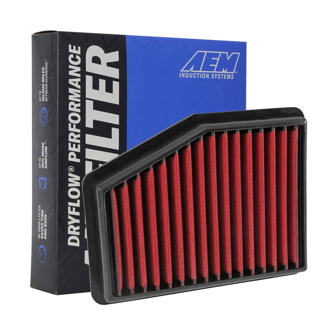 AEM 28-20468 Dryflow Washable Air Filter - High Performance Reusable Air Filter for Cars, Trucks & SUVs - Perfect for Off-Roading, Racing & Daily Driving