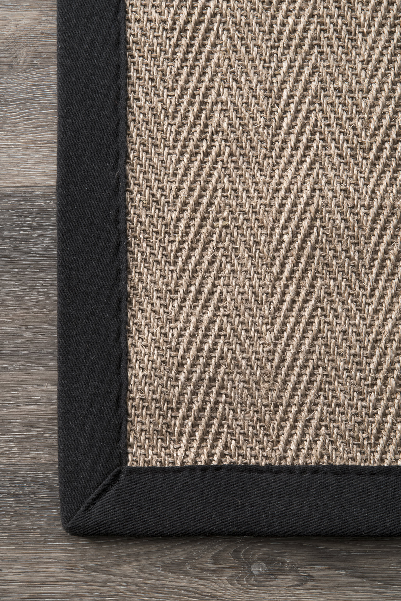 Premium Black Sisal Rug by Cordelia - Natural Fiber Floor Mat for Living Room, Bedroom & Home Decor