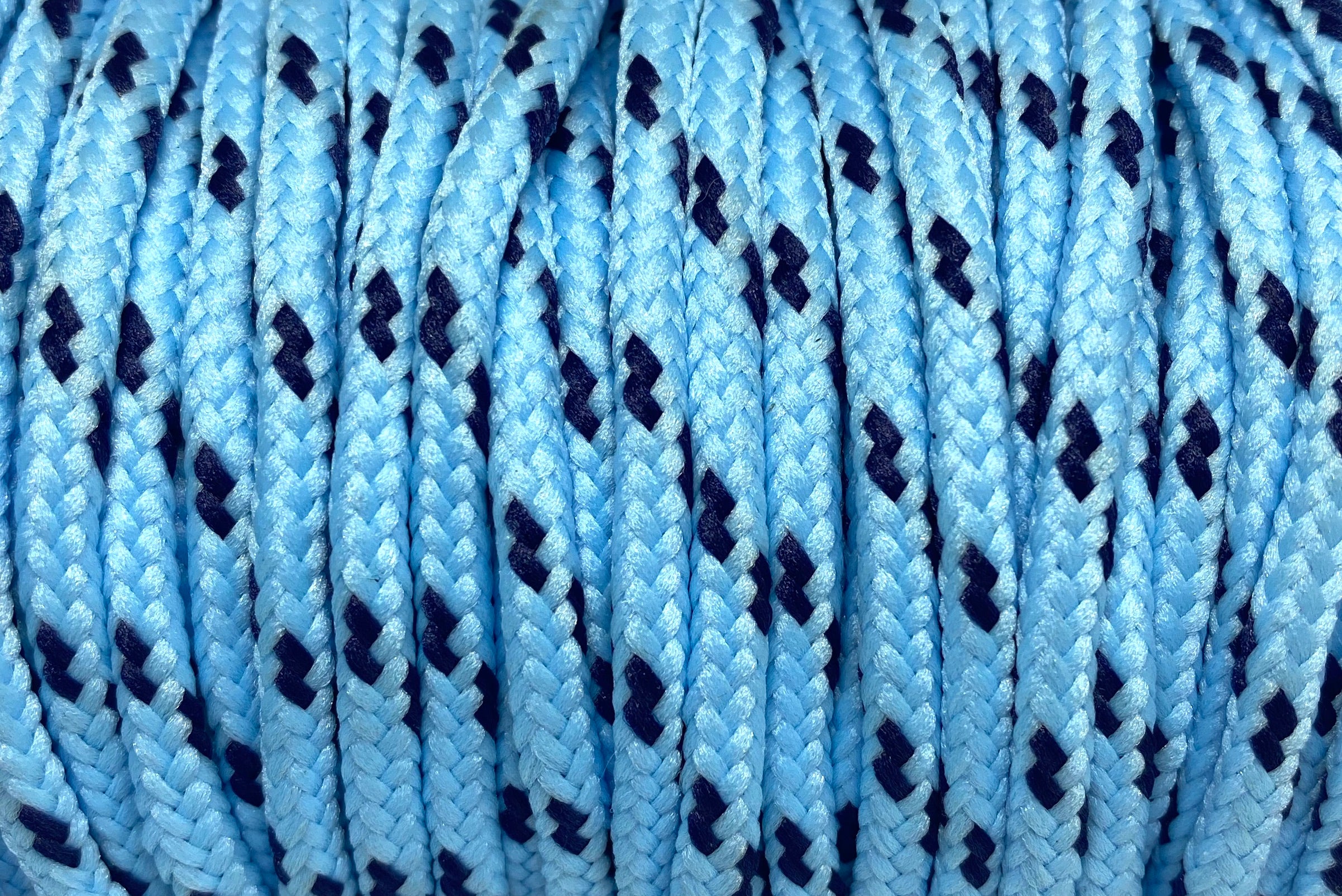 Classic Round Shoelaces - Light Blue with Royal Blue Accents for Sneakers, Casual Shoes & Dress Shoes | Durable & Stylish Laces for Everyday Wear