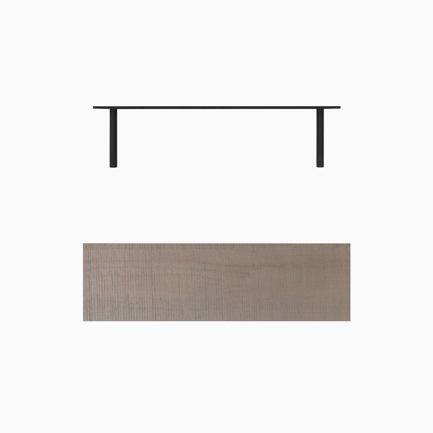 Rustic Floating Shelf - Aksel Hatch Grey Wood Wall Shelf for Living Room, Bathroom & Kitchen Decor | Easy to Install & Space Saving