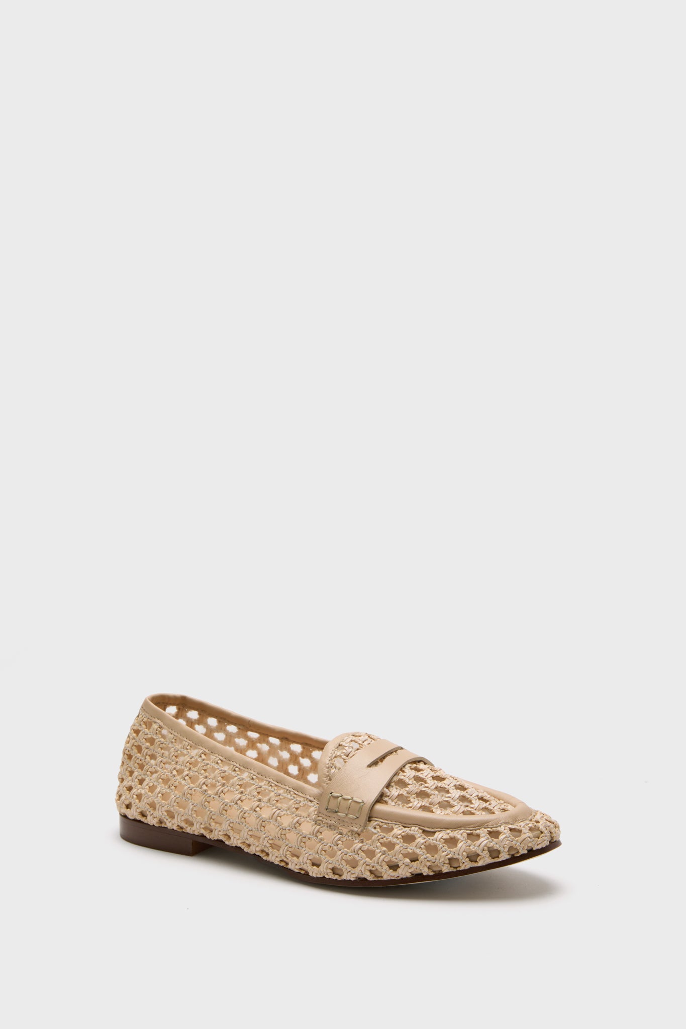 Premium Bone Woven Rowan Loafers for Men - Comfortable & Stylish Slip-On Shoes for Business Casual, Office, and Everyday Wear