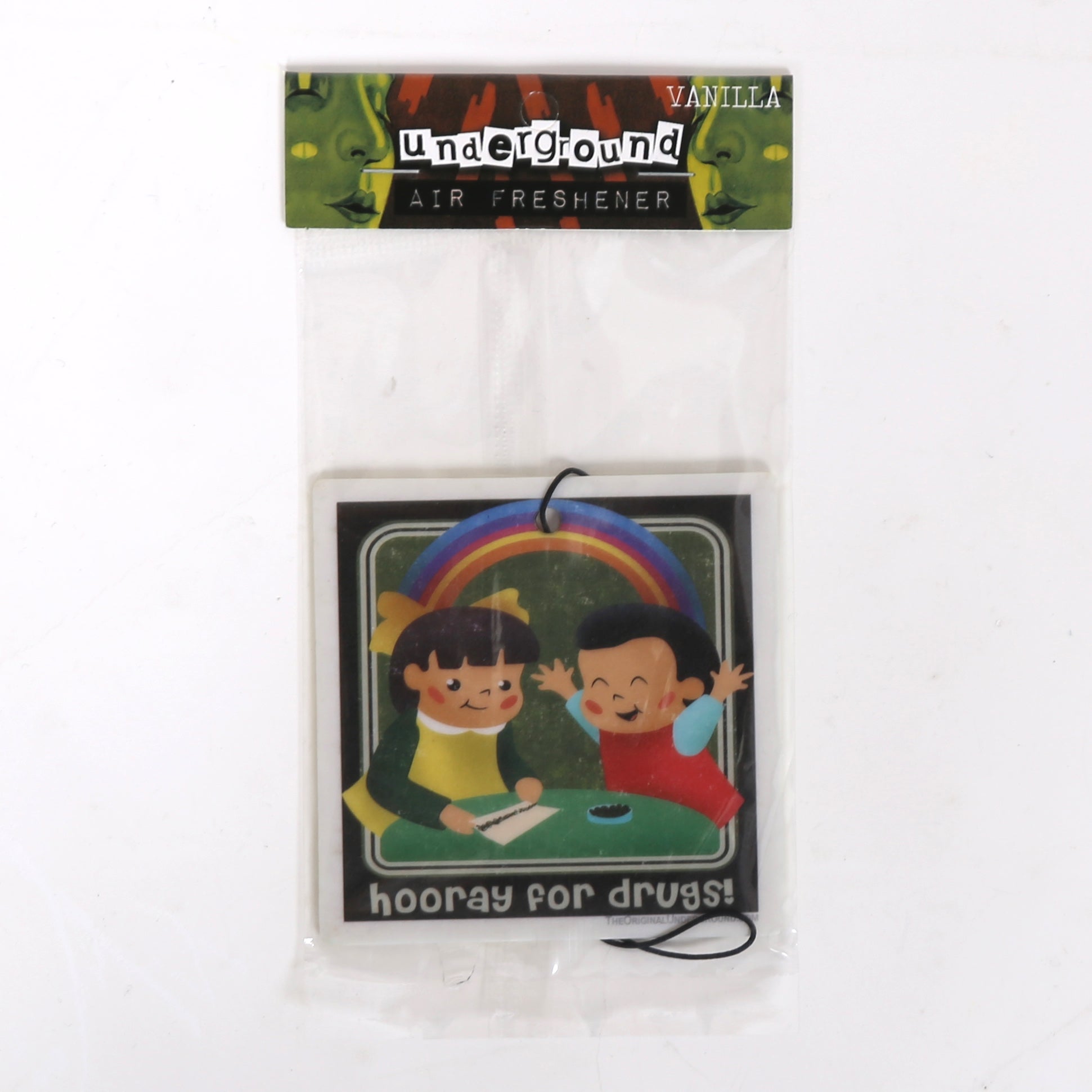 Hooray for Drugs Air Freshener - Car & Home Odor Eliminator - Funny & Unique Car Accessories for Gifts & Parties