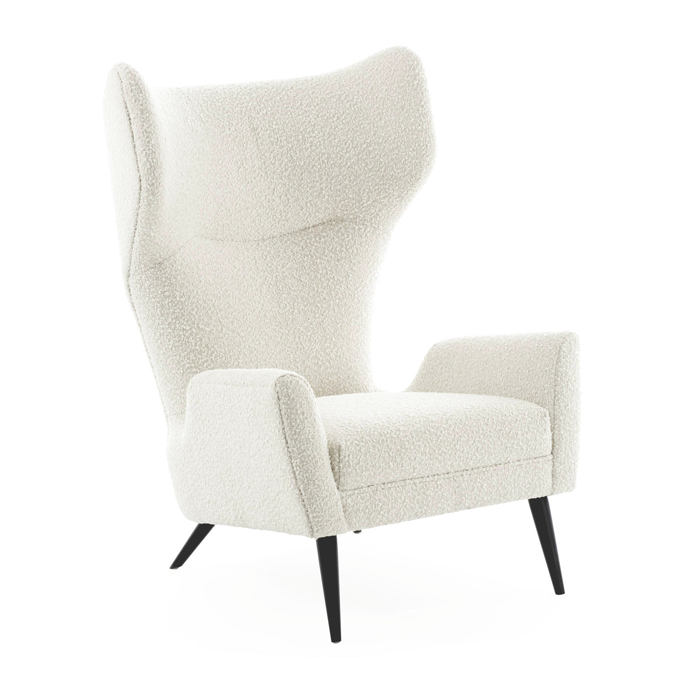 Milano Wing Chair - Modern Accent Armchair for Living Room, Bedroom & Office - Comfortable Upholstered Lounge Chair with High Back Support