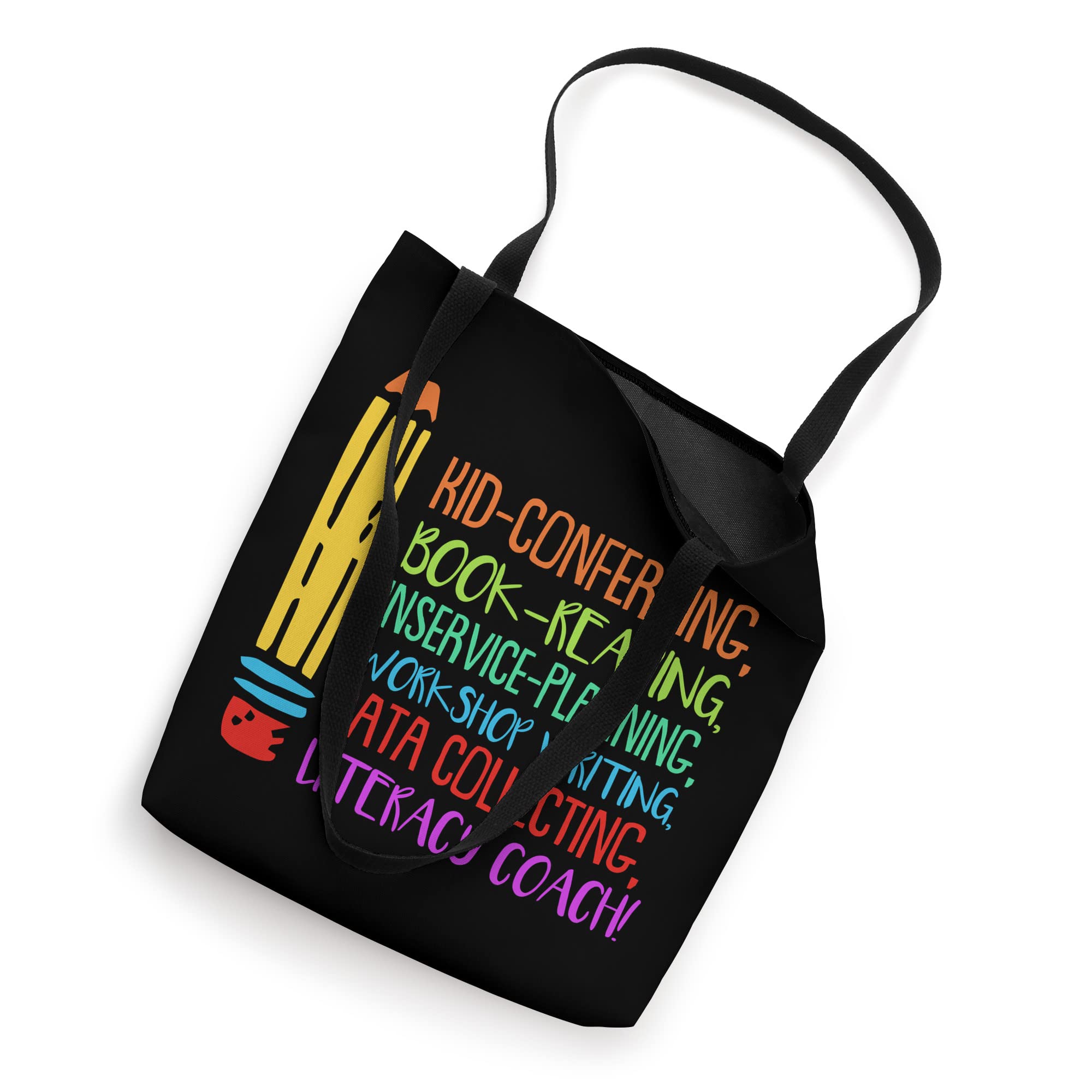 Premium Literacy Coach Tote Bag for Teachers - Durable Book Bag with Multiple Pockets for School, Work & Travel