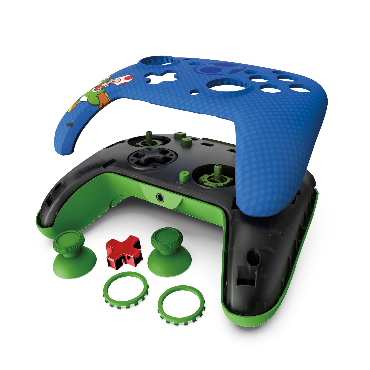 Official Nintendo Licensed PDP Switch Rematch Wired Controller for TOAD & YOSHI - Customizable Buttons, Sticks, Triggers & Paddles - Ergonomic Design for Comfortable Gaming - Perfect for Super Mario, Smash Bros & Multiplayer Gaming Sessions