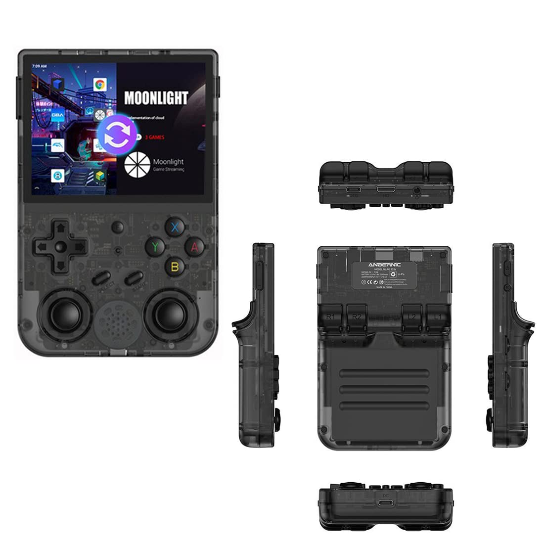 DWIU RG353V 128GB Linux/Android11 Handheld Game Console - 3.5