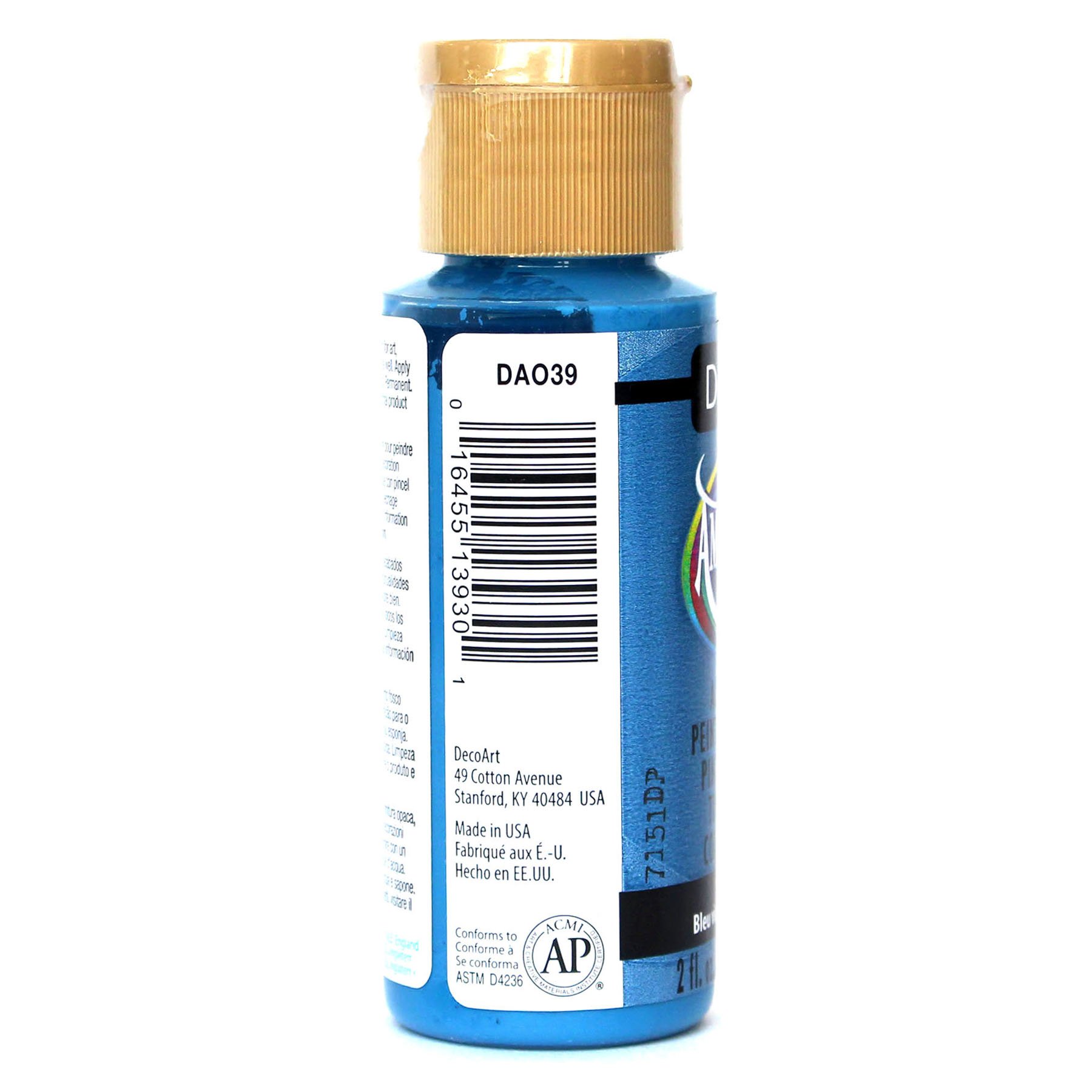 DecoArt Premium Acrylic Paint - 2 oz Victorian Blue - Professional Quality Artist Paint for Canvas, Wood, Fabric & DIY Crafts - Perfect for Home Decor, Scrapbooking & Art Projects