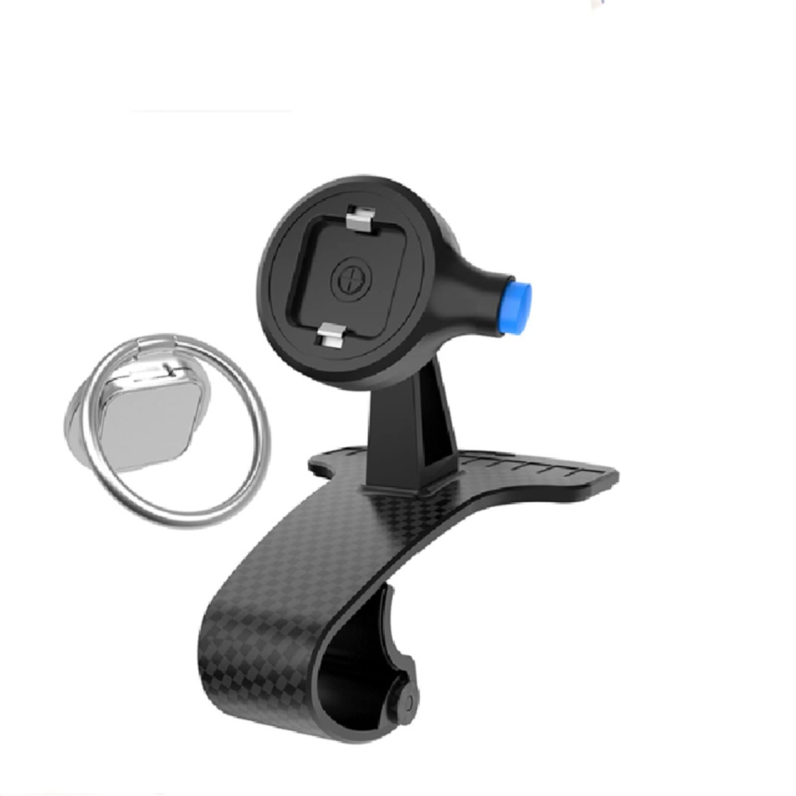 YLHXYPP Universal Car Phone Holder - 360° Rotatable Dashboard Mount for GPS Navigation & Hands-Free Driving (Black) - Perfect for Commuting, Road Trips & Uber Drivers