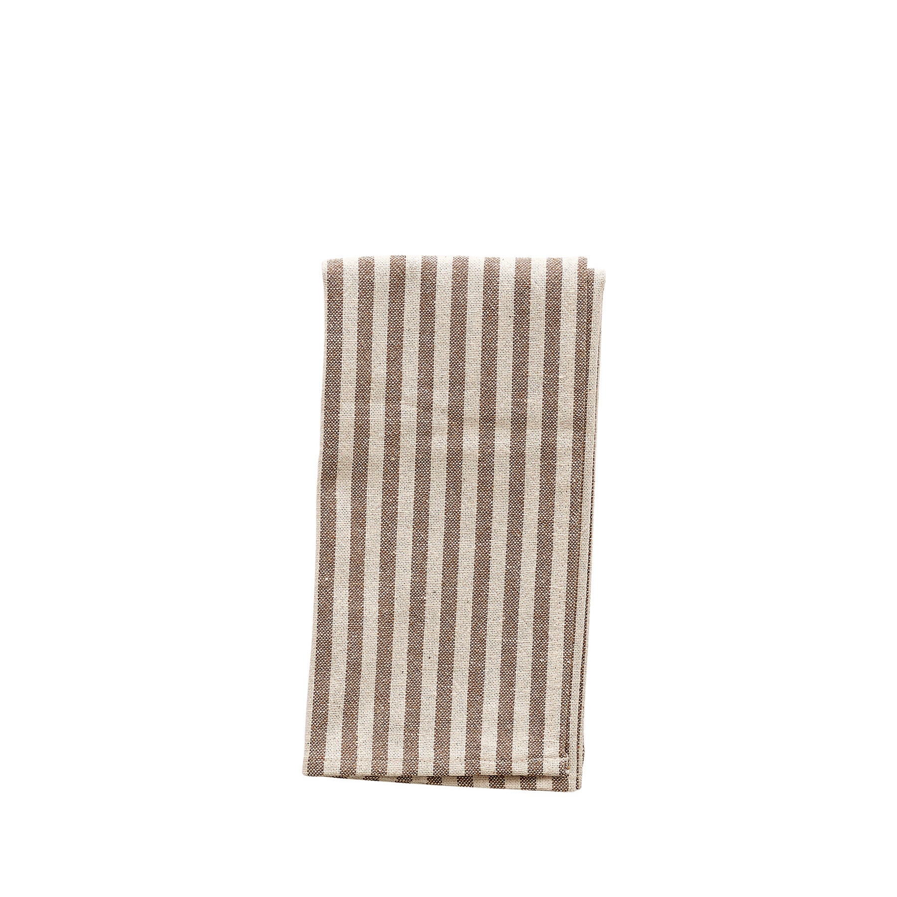 Organic Cotton Ticking Stripe Napkins Set of 4 - Premium Eco-Friendly Table Linens for Dining, Parties & Home Decor