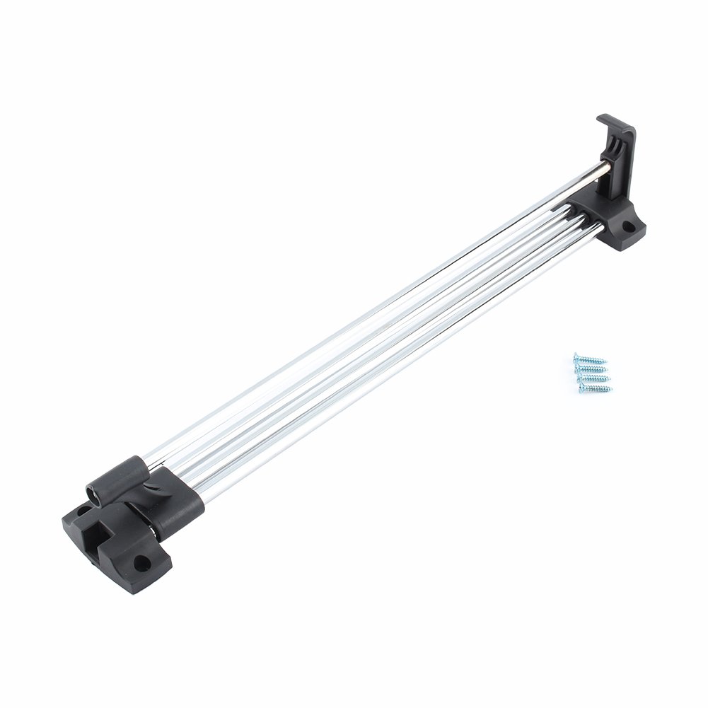 Heavy Duty Retractable Closet Pull Out Rod - 11.8 Inch Extendable Wardrobe Organizer for Clothes, Towels & Accessories | Space Saving Storage Solution for Bedroom, Bathroom & Closet Organization