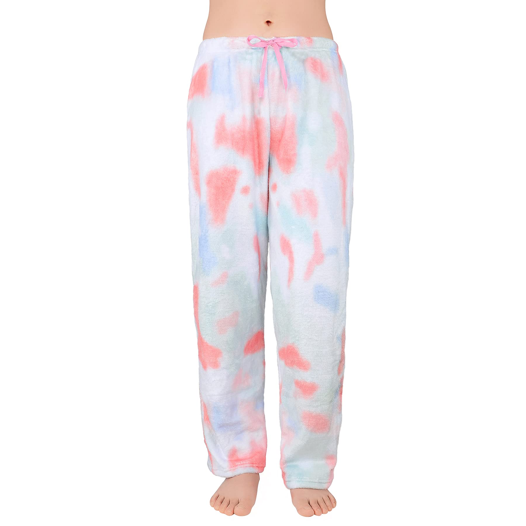 Zando Women's Fleece Pajama Set - Cozy Plush Sleepwear Pants & Top for Winter - Soft Fuzzy Flannel Lounge Wear for Sleeping, Relaxing at Home & Cold Weather Comfort