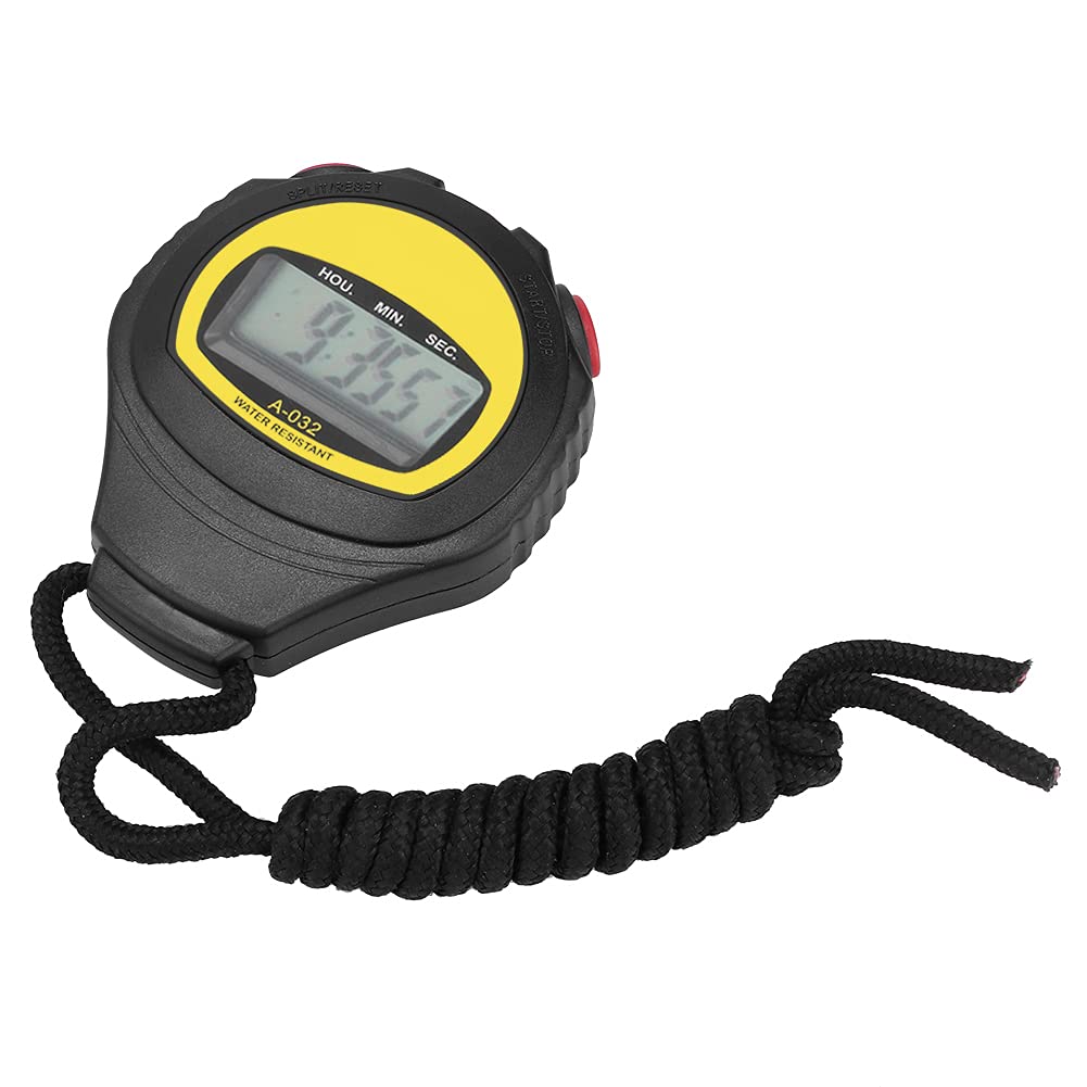 Natudeco Digital Sports Stopwatch Timer - Portable Handheld Stopwatch for Fitness, Swimming, Running & Training | Track Workouts, Lap Times & Athletic Performance