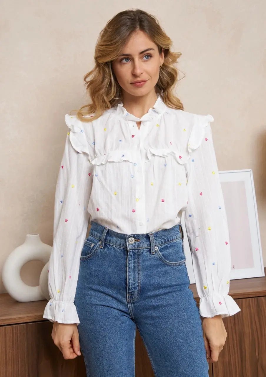 Multicolor Cotton Heart Print Mario T-Shirt - Casual Wear for Men & Women - Perfect for Cosplay, Gaming Events, and Everyday Fashion