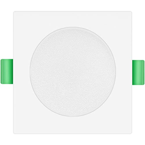 Square White - Diameter 85mm, Cutout 67-75mm