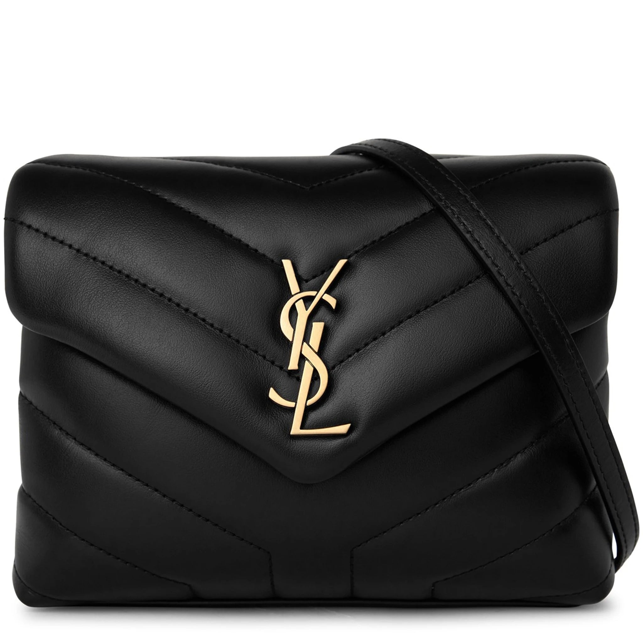 Saint Laurent Loulou Quilted Leather Shoulder Bag for Women - Black Luxury Designer Handbag for Work, Travel & Evening Events