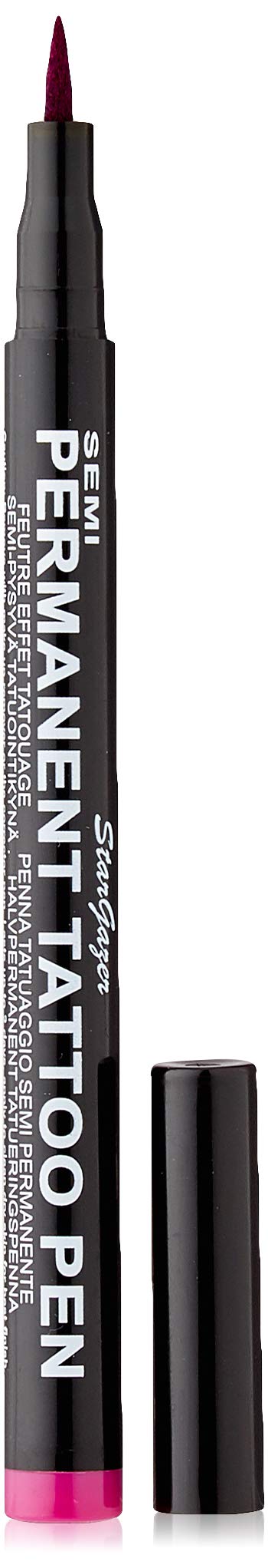 Stargazer Semi-Permanent Tattoo Pen - Fuschia Pink No.12 for Temporary Body Art | Perfect for Parties, Festivals & Creative Self-Expression