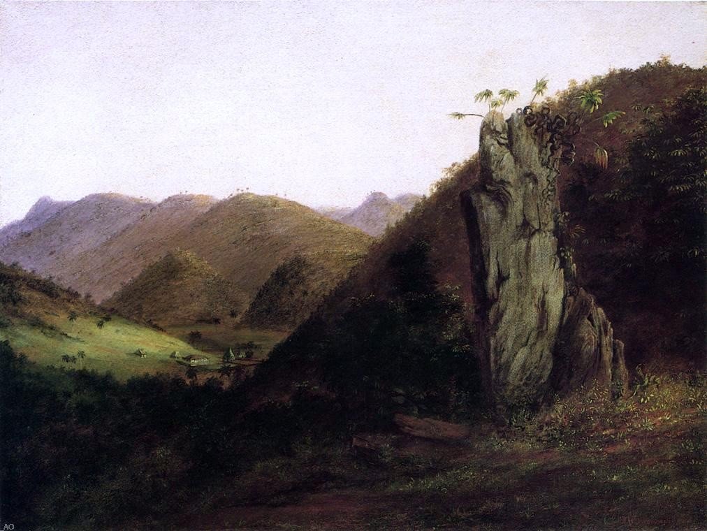 Art Oyster Charles De Wolf Brownell Cuban Landscape - 18x24 Inch Premium Canvas Wall Art Print for Living Room, Bedroom & Office Decor