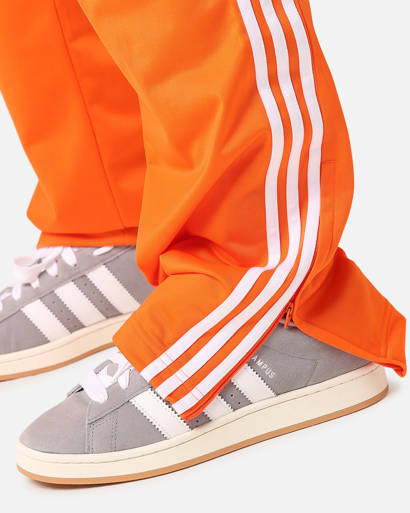 Adidas Firebird Track Pants for Men - Orange Retro Running Joggers for Casual Wear & Gym Workouts