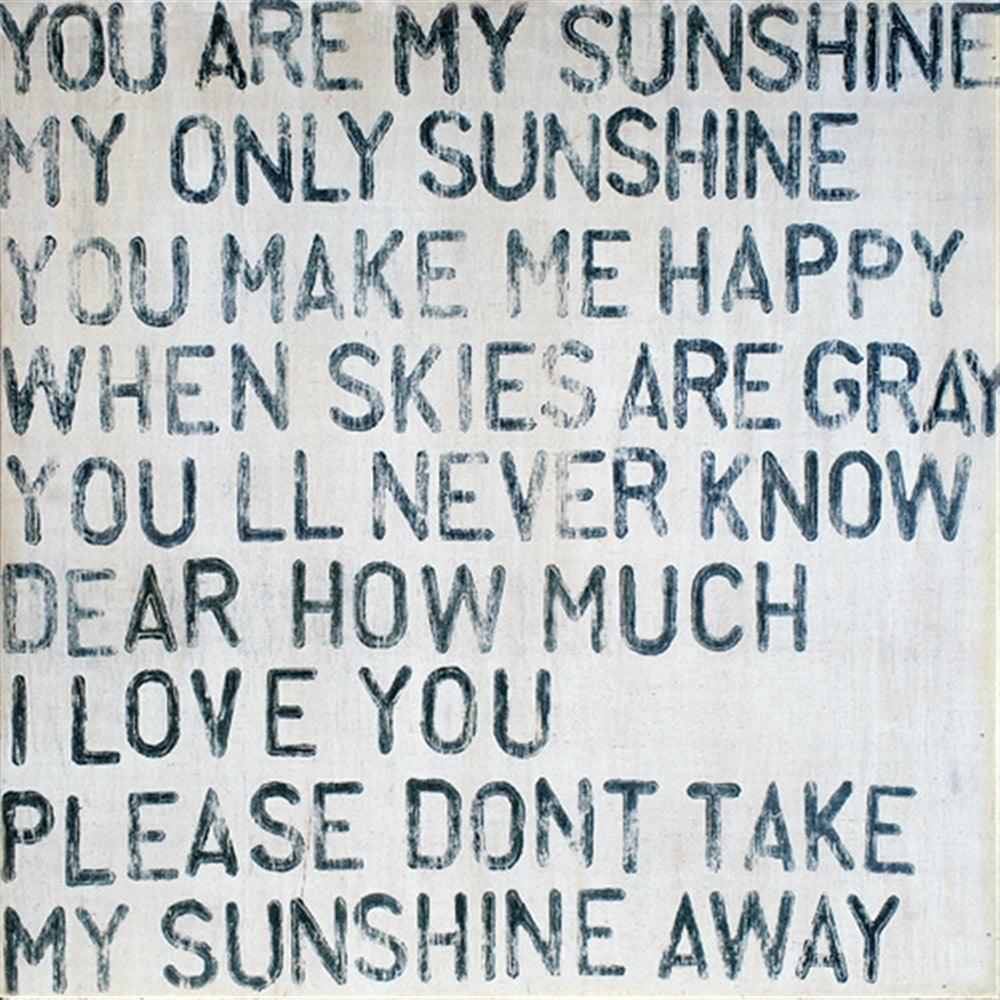 You Are My Sunshine Wall Art Print - Inspirational Home Decor for Living Room, Bedroom & Nursery - Perfect Gift for Family & Friends