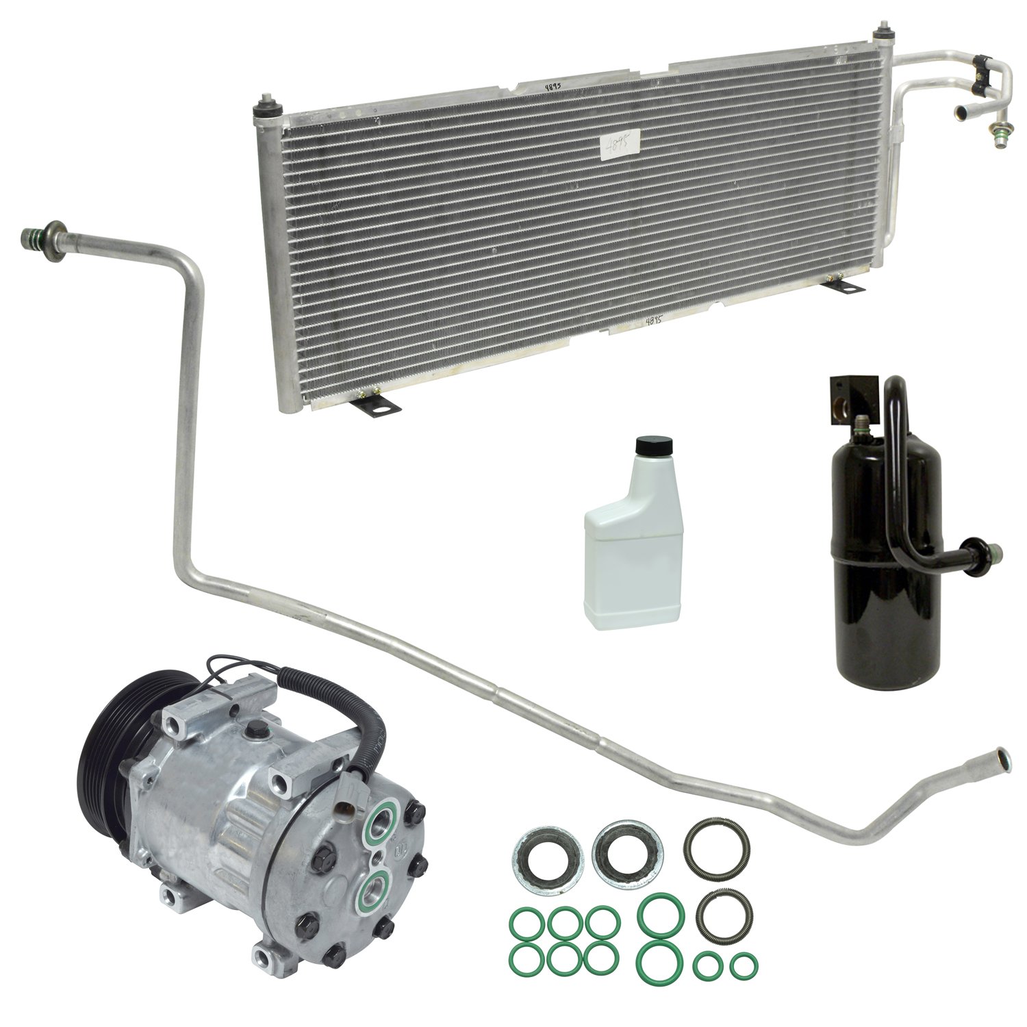UAC KT 5149A AC Compressor and Component Kit - Replacement for Car Air Conditioning System - Perfect for DIY Auto Repair & AC Maintenance