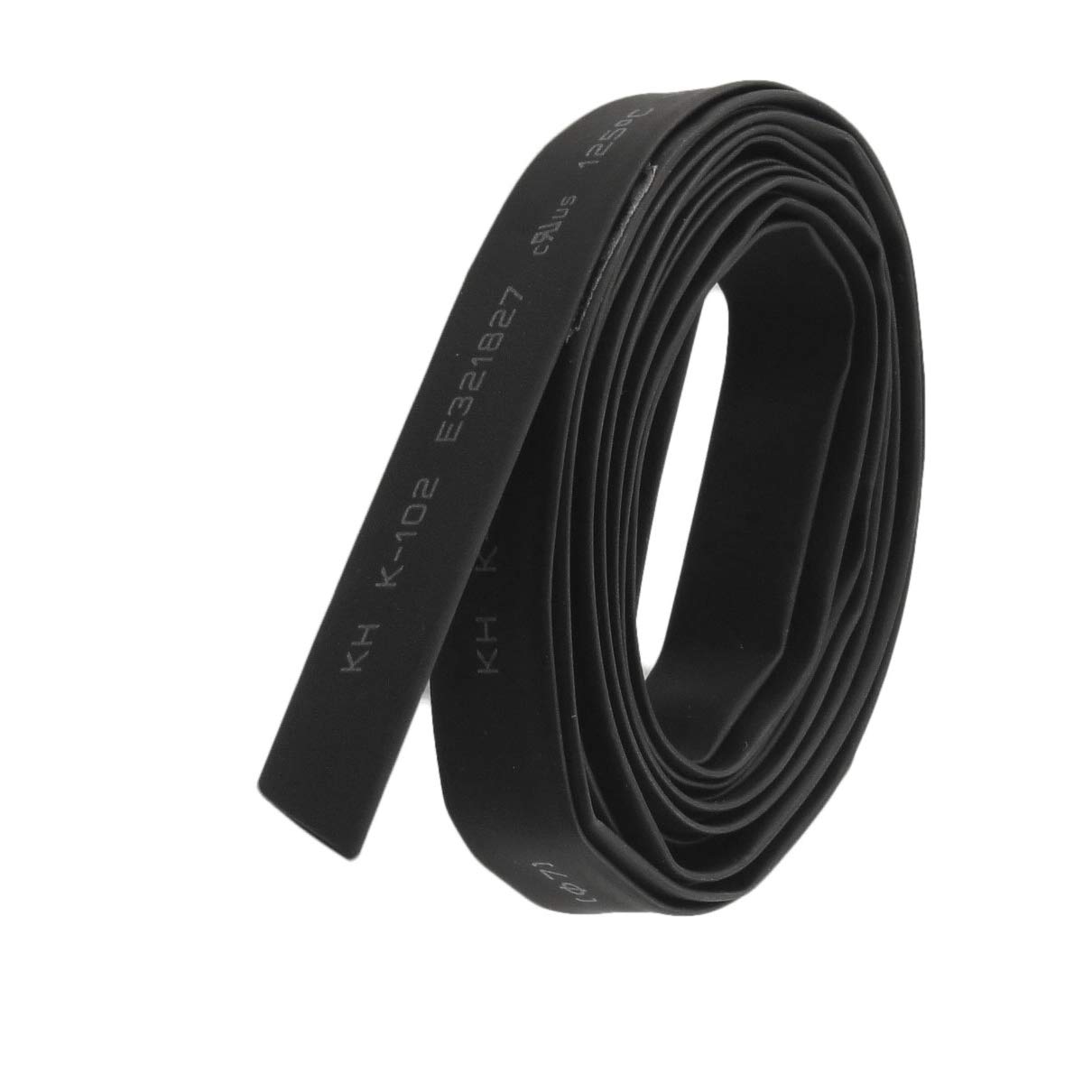 2M Long 7.0mm Diameter 2:1 Ratio Heat Shrink Tubing - Black Electrical Wire Insulation for Automotive, Electronics & DIY Projects