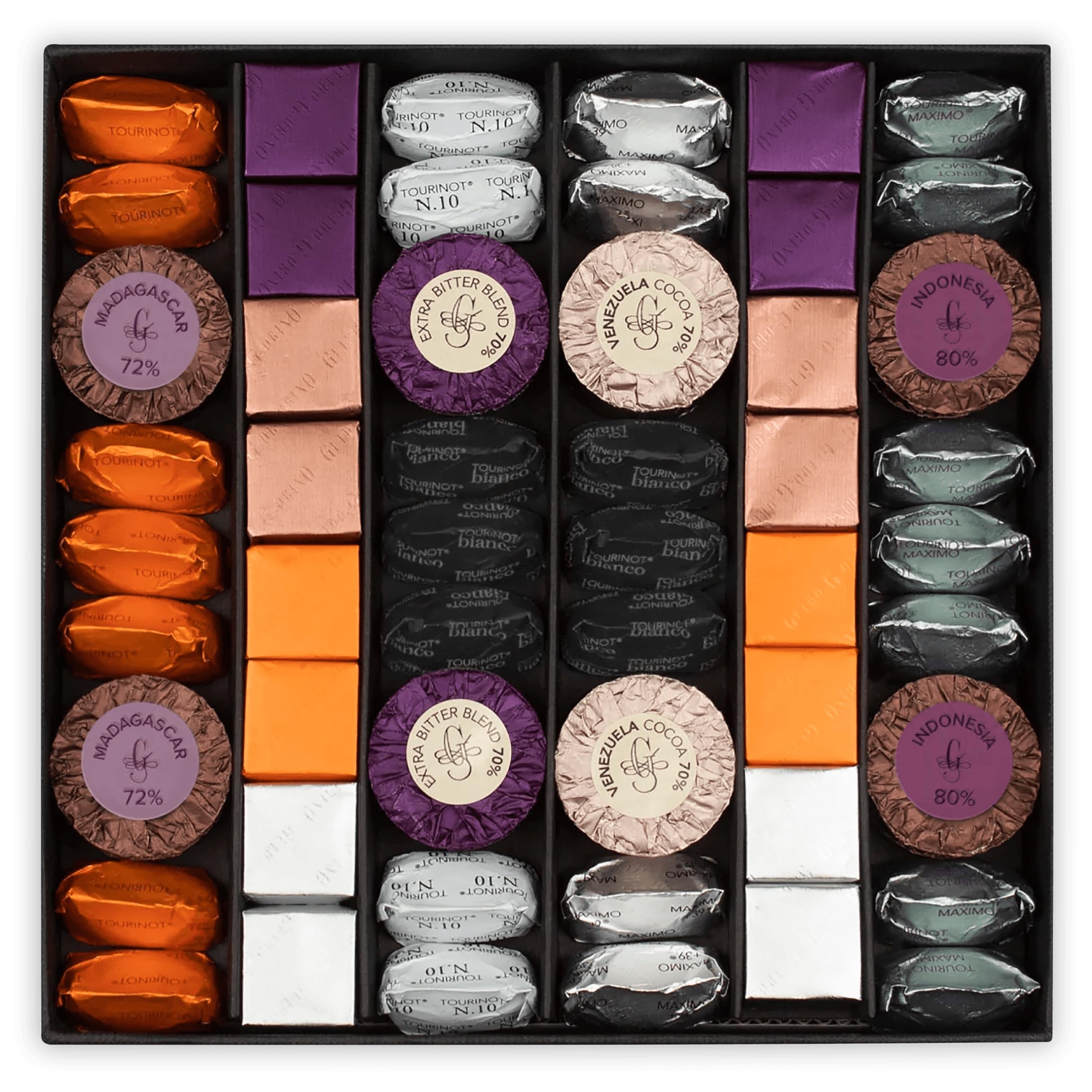 Guido Gobino Premium Assorted Chocolate Gift Box - Gourmet Dark, Milk & White Chocolates for Holidays, Birthdays & Corporate Gifting