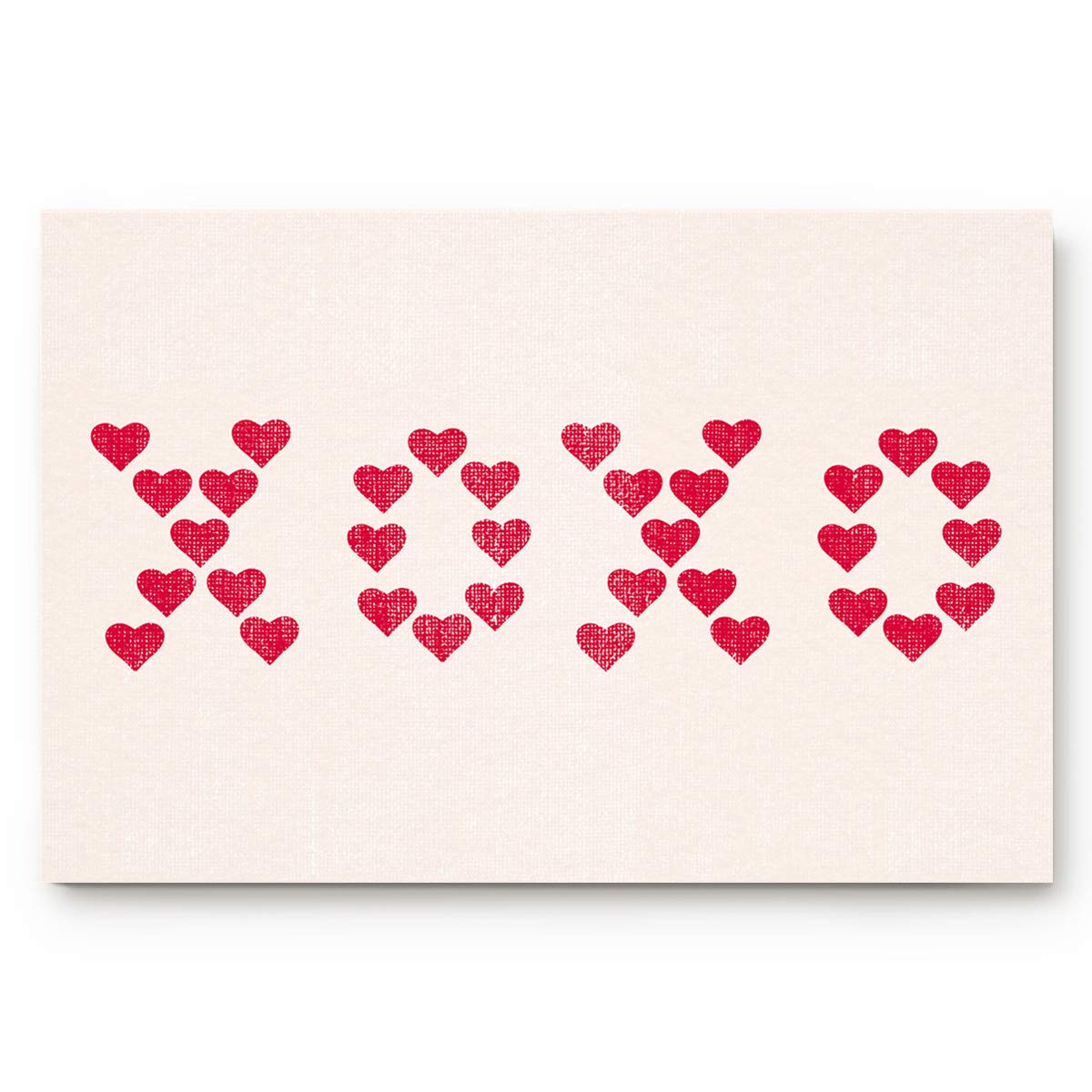 Valentine's Day Heart Design Doormat - XOXO Romantic Love Floor Mat for Home Entrance, Bathroom & Entryway - Non-Slip Indoor/Outdoor Rug - 18x30 Inches - Perfect for Couples, Weddings & Anniversary Gifts