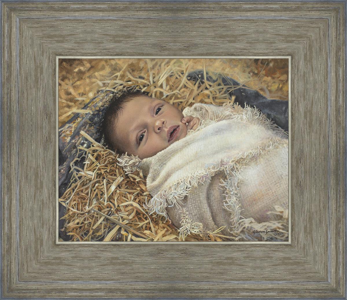 Born This Day by Liz Lemon Swindle - Inspirational Christian Art Print for Home Decor, Gifts & Holiday Celebrations