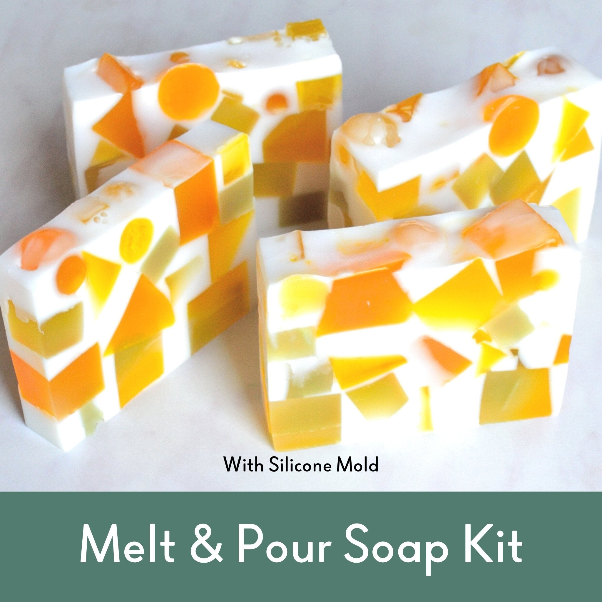 Premium Melt and Pour Soap Making Kit with 6 Silicone Molds - DIY Handmade Soap Craft Set for Adults & Kids - Perfect for Birthday Gifts, Spa Day, and Home Relaxation