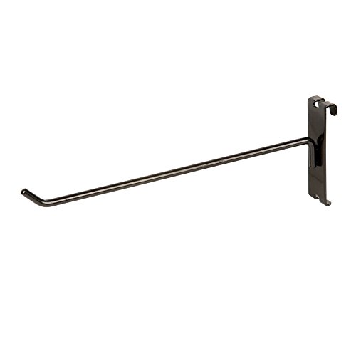 10 Pack Black Gridwall Hooks - Heavy Duty Grid Panel Display Hangers for Retail Store Fixtures, Clothing Racks & Trade Show Displays - Perfect for Organizing Accessories, Hats & Jewelry